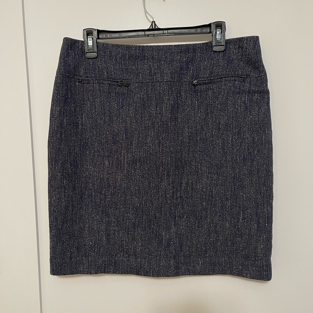 Ann Taylor Blue Mini Pencil Skirt for Work